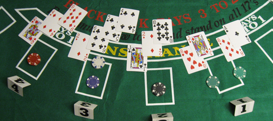 Blackjack online illustration