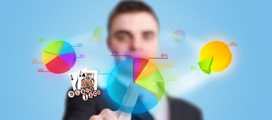 Blackjack online illustration